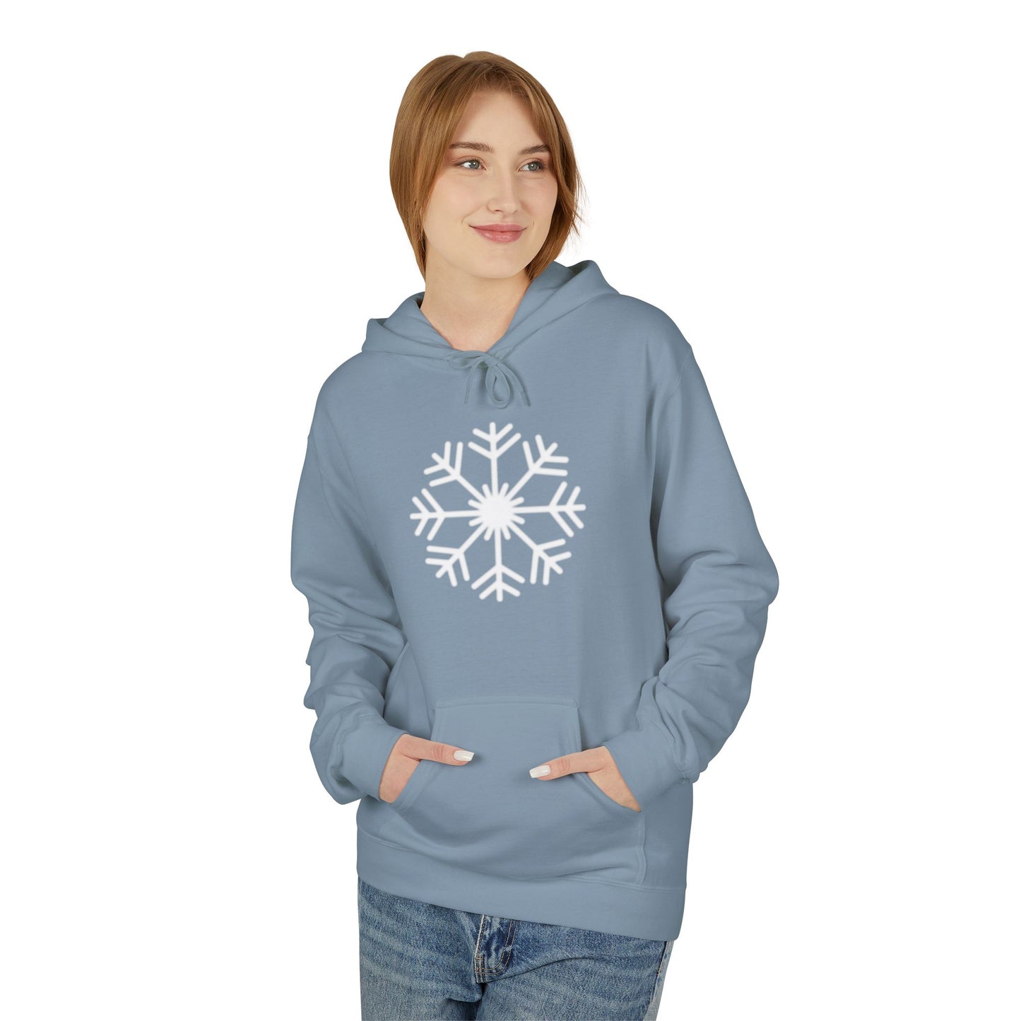 Snowflake Graphic Hoodie — Cozy Winter Pullover