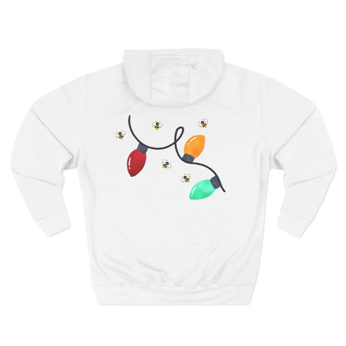 Three-Panel Fleece Hoodie