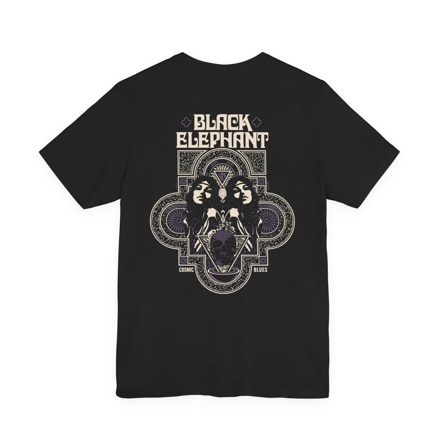 Black Elephant Band Tee — Retro Rock Vintage Graphic T-Shirt