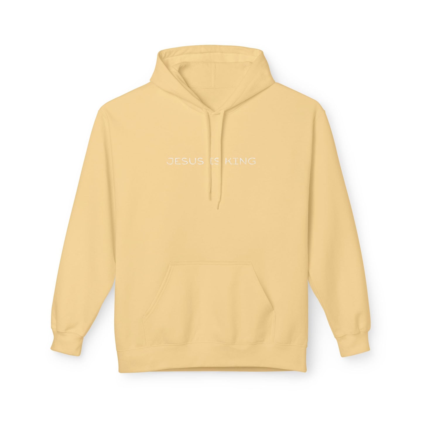 Jesus Is King Hoodie — Minimal Faith Inspirational Pullover