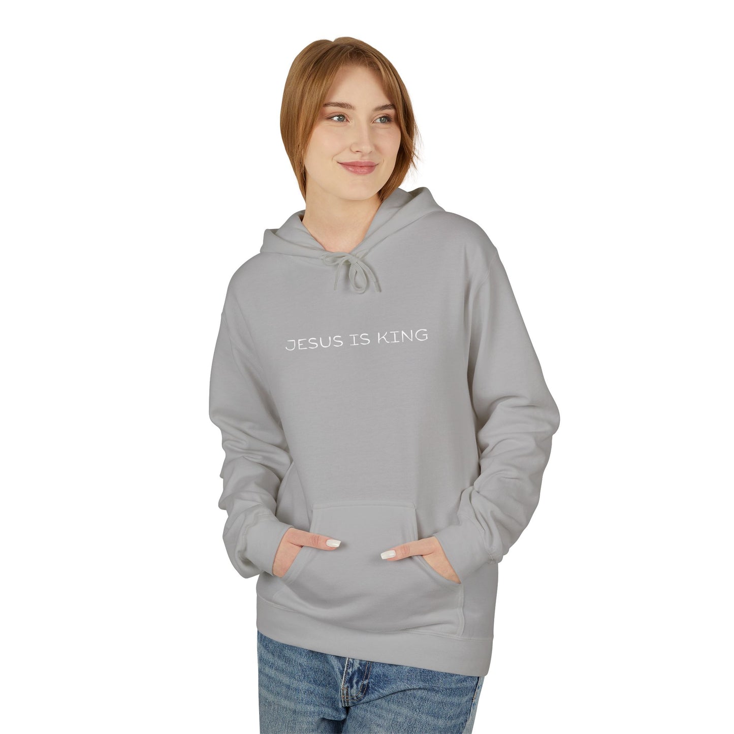 Jesus Is King Hoodie — Minimal Faith Inspirational Pullover
