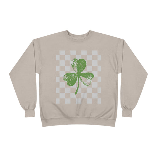 St. Patrick’s Day  Checkerboard Design crewneck sweatshirt