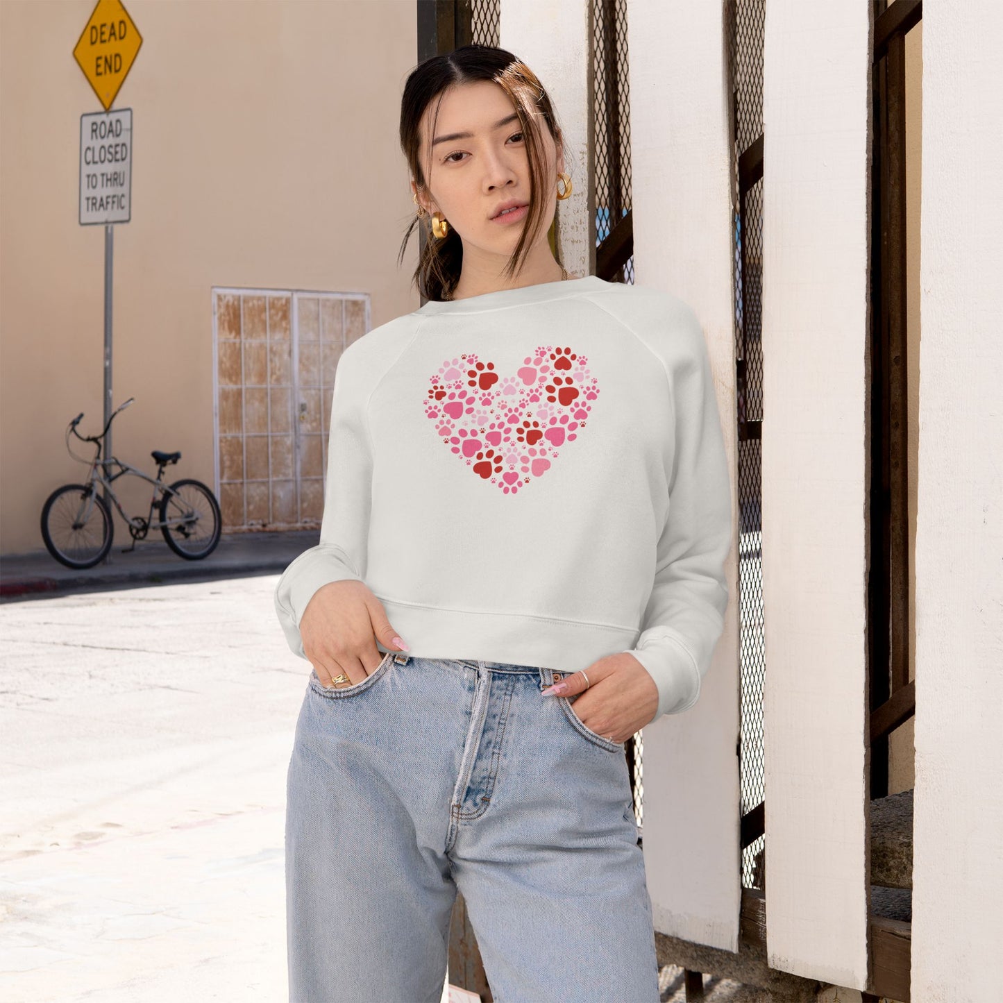 Pet love cozy Cropped sweatshirt