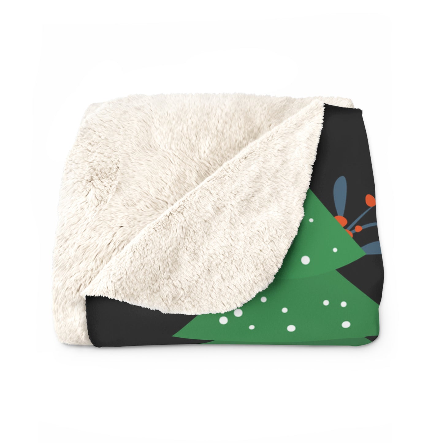 Gnome Christmas Sherpa Fleece Blanket — Cozy Holiday Gnome Throw