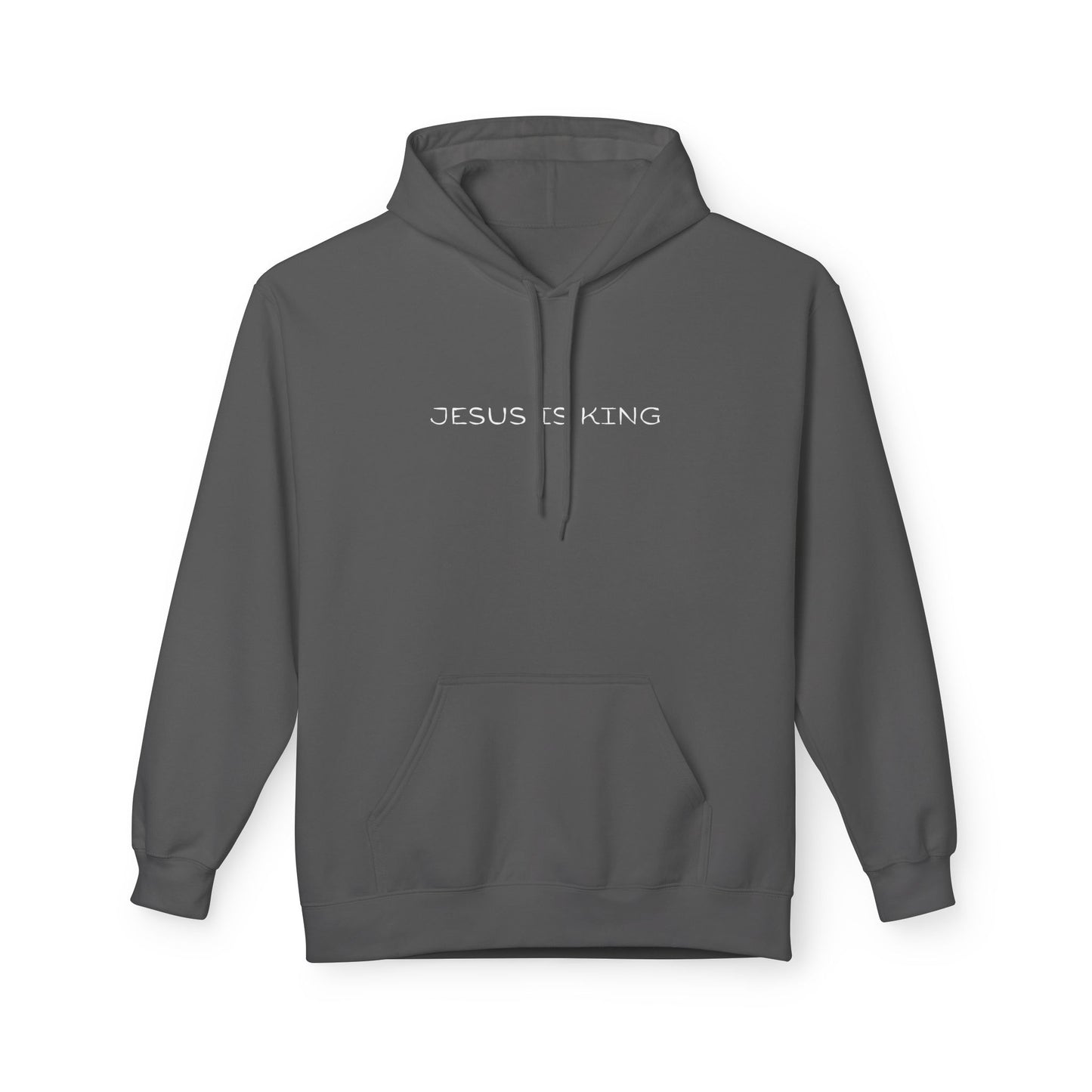 Jesus Is King Hoodie — Minimal Faith Inspirational Pullover