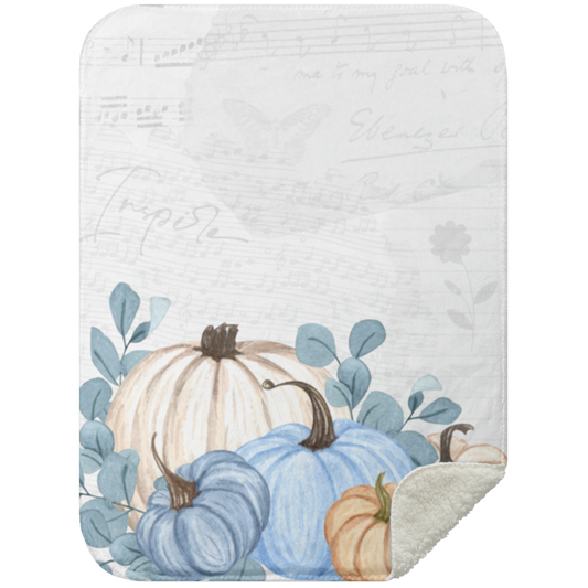 Inspire pumpkins Sherpa Blanket 30 x40