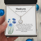 Thank you/blue flowers-eternal hope