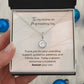 To Mother on wedding Day, from Son; Eternal Hope Necklace