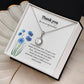 Thank you/blue flowers-eternal hope
