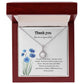 Thank you/blue flowers-eternal hope