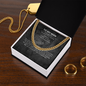 Husband Be By My Side Forever- Cuban Link Chain