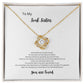 Soul sister love!  Love knot necklace