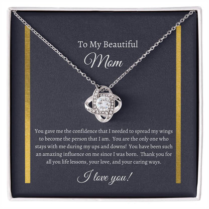 Beautiful Mom; Love Knot necklace