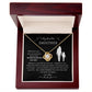 To My Beautiful Daughter, Promise to love you; Love Knot Necklace