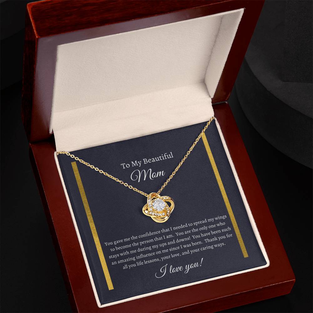 Beautiful Mom; Love Knot necklace
