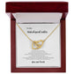 un-biological sister, you are loved! Interlocking hearts necklace
