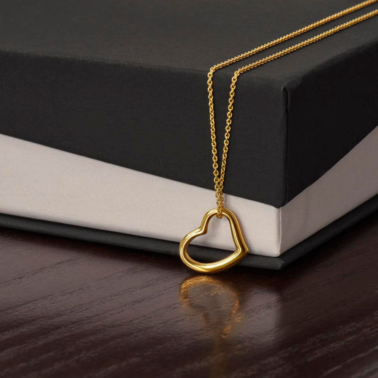 Delicate heart necklace