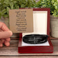 Reminder to keep him in all you do!   Cross Leather Bracelet