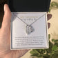 To Mother on your wedding day; Forever Love necklace