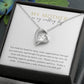 To Mother on your wedding day; Forever Love necklace