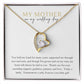 To Mother on your wedding day; Forever Love necklace