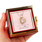 Tell her, she's your Queen- Forever love necklace with rose box
